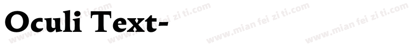 Oculi Text字体转换
